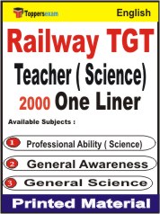 Railway TGT Teacher (Science) One Liner Book in English