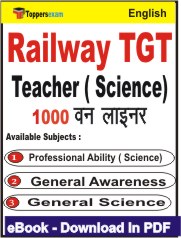 Railway TGT Teacher (Science) One Liner Book PDF in English