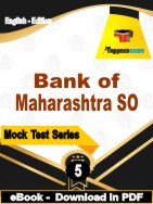 Bank of Maharashtra SO Test PDF Book In English - Practice Set