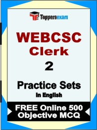WEBCSC Clerk Exam Book in English - Question Paper / Practice Set