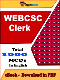 WEBCSC Clerk Exam PDF Book In English - MCQ / Objective Questions