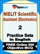 NIELIT Scientific Assistant (Electronics) Studies Book in English - Question Paper / Practice Set
