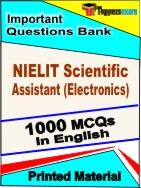 NIELIT Scientific Assistant (Electronics) Studies Book in English - Objective MCQ