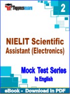 NIELIT Scientific Assistant (Electronics) Studies Test PDF Book In English - Question Paper