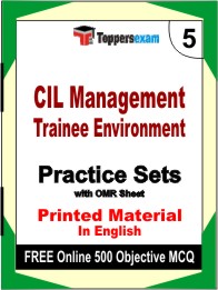 CIL Management Trainee Environment Exam Book in English - Mock Test / Practice Set