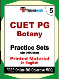 CUET PG Botany Exam Book in English - Mock Test / Practice Set