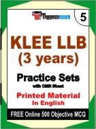 KLEE LLB (3 years) Book in English - Mock Test / Practice Set
