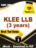 KLEE LLB (3 years) Test  PDF Book In English - Practice Set