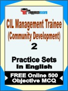 CIL Management Trainee (Community Development) Book in English - Question Paper / Practice Set