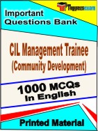 CIL Management Trainee (Community Development) Book in English - Objective MCQ