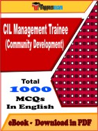 CIL Management Trainee (Community Development) PDF Book In English - MCQ / Objective Questions
