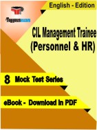 CIL Management Trainee (Personnel & HR) Test PDF Book In English - Mock Test/Practice Set