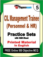 CIL Management Trainee (Personnel & HR) Book in English - Mock Test / Practice Set