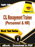 CIL Management Trainee (Personnel & HR) Test PDF Book In English - Practice Set