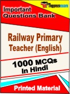 Railway Primary Teacher (English)  Book in Hindi - Objective MCQ