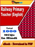 Railway Primary Teacher (English) PDF Book In Hindi - MCQ / Objective Questions