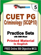 CUET PG Criminology (SCQP10) Book in English - Mock Test / Practice Set
