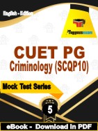 CUET PG Criminology (SCQP10) Test PDF Book In English - Practice Set