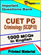 CUET PG Criminology (SCQP10) Book in English - Objective MCQ