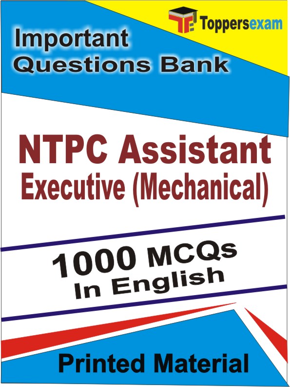 NTPC Assistant Executive (Mechanical) Exam  Book in English - Objective MCQ