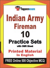 Indian Army Fireman Book in English - Practice Set