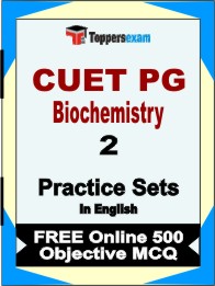 CUET PG Biochemistry Exam Book in English - Question Paper / Practice Set
