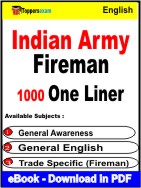 Indian Army Fireman One Liner Book PDF in English