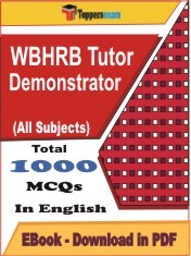 EBook of WBHRB Tutor Demonstartor, PDF Format in English
