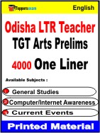 Odisha LTR Teacher TGT Arts Prelims One Liner Book in English