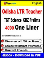Odisha LTR Teacher TGT Science CBZ Prelims One Liner Book PDF in English