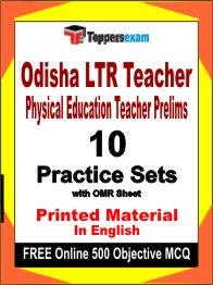 Odisha LTR Teacher Physical Education Teacher Prelims Test Book in English - Practice