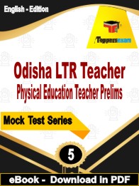 Odisha LTR Teacher Physical Education Teacher Prelims Test PDF Book In English - Practice Set