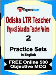 Odisha LTR Teacher Physical Education Teacher Prelims Test Book in English - Question Paper / Practice Set