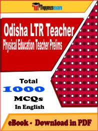 Odisha LTR Teacher Physical Education Teacher Prelims PDF Book In English - MCQ / Objective Questions