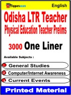 Odisha LTR Teacher Physical Education Teacher Prelims One Liner Book in English