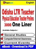 Odisha LTR Teacher Physical Education Teacher Prelims One Liner Book PDF in English