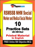 RSMSSB NHM Social Worker and Medical Social Worker Book in English - Practice Set