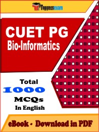 CUET PG Bio-Informatics Exam PDF Book In English - MCQ / Objective Questions