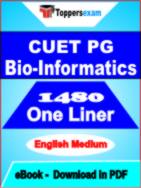 CUET PG Bio-Informatics One Liner Book PDF in English