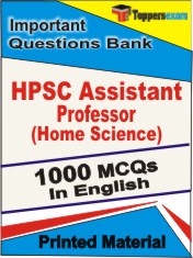 HPSC Assistant Professor (Home Science) Book in English - Objective MCQ