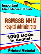 RSMSSB NHM Hospital Administrator  Book in English - Objective MCQ