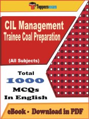 CIL Management Trainee Coal Preparation PDF Book In English - MCQ / Objective Questions