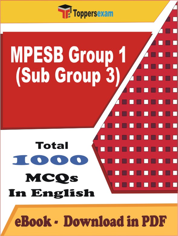 MPESB Group 1 (Sub Group 3) Exam PDF Book In English - MCQ / Objective Questions