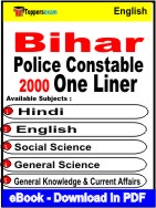 Bihar Police Constable One Liner Book PDF in English