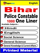 Bihar Police Constable One Liner Book in English