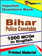 Bihar Police Constable  Book in English - Objective MCQ