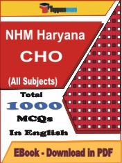 EBook of NHM Haryana CHO Exam (MCQ) in PDF Format in English