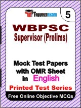 WBPSC Supervisor (Prelims) Exam Mock Test Papers (Book) in English