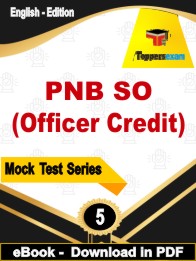 PNB SO (Officer Credit) Test PDF Book In English - Practice Set