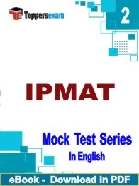 IPMAT Test PDF Book In English - Question Paper